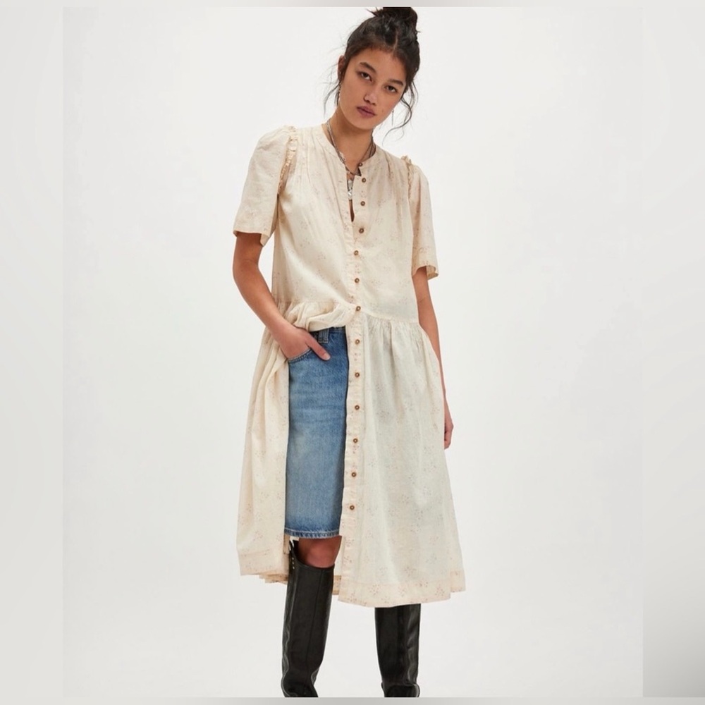 NWT Free People Bella Mae Midi Dress Size M